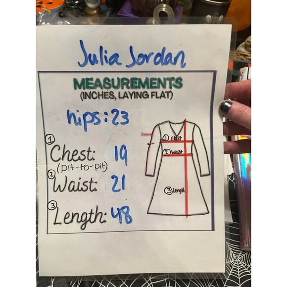 Julia Jordan plus size vintage inspired satin midi dress tie neck size 14 twee - Picture 13 of 13